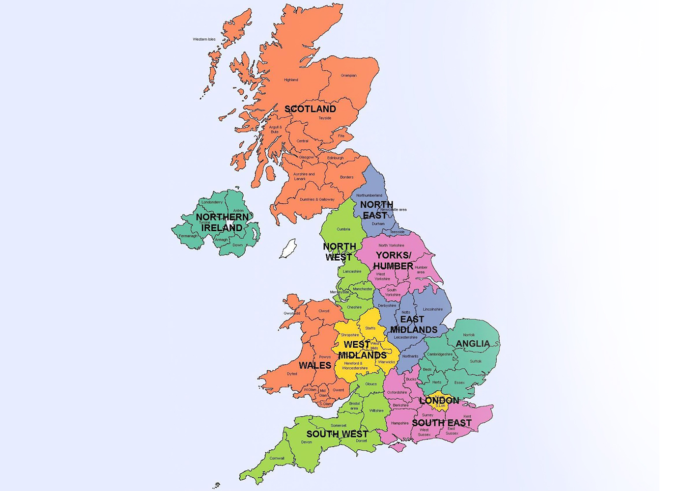 UK Roads Map